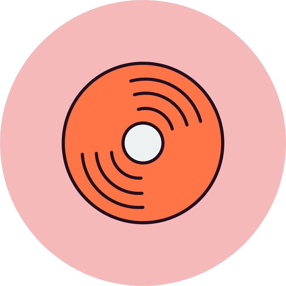 icono de vector de disco compacto