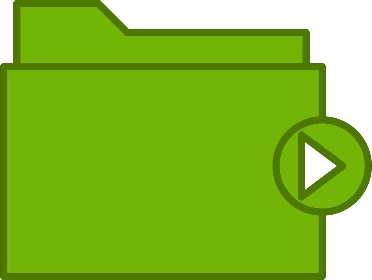 Video folder Vector Icon
