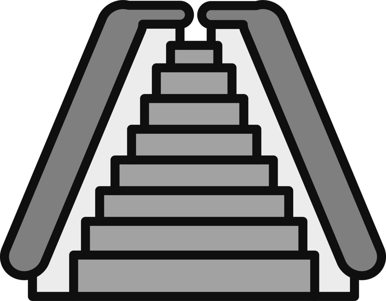 icono de vector de escalera mecánica