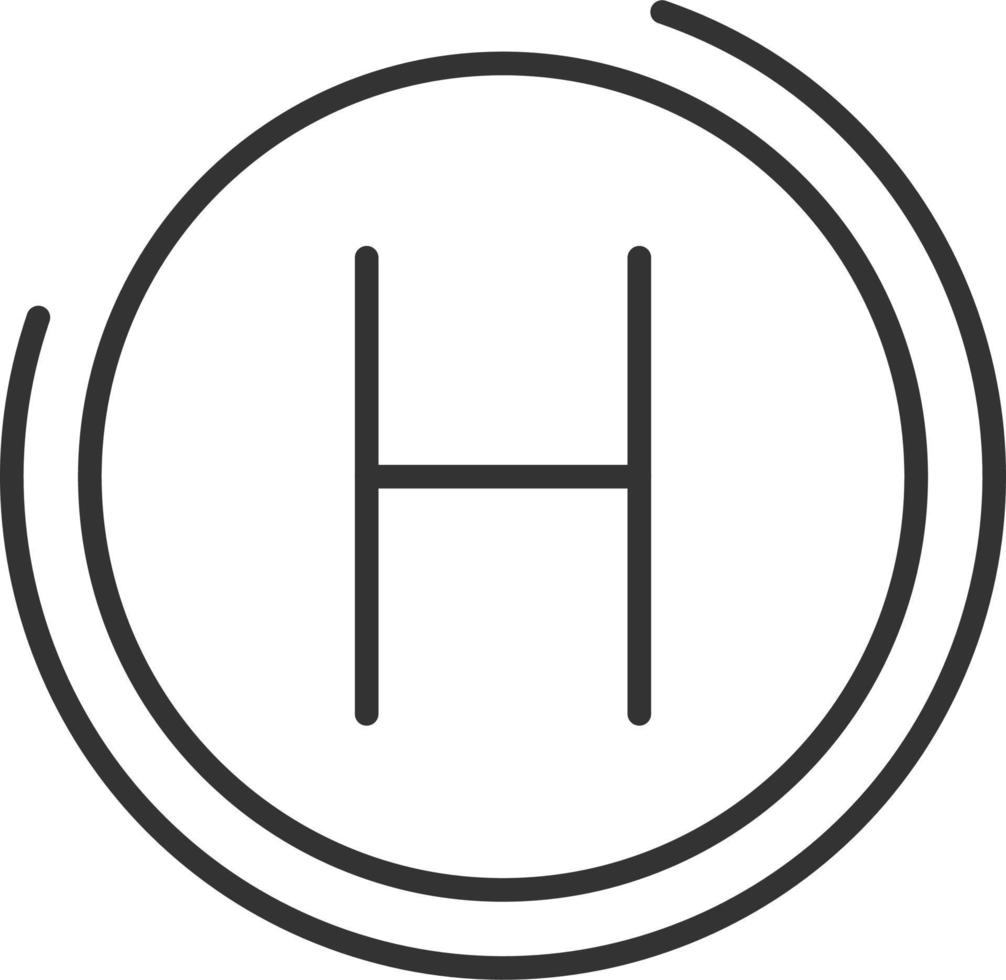 Heliport Vector Icon