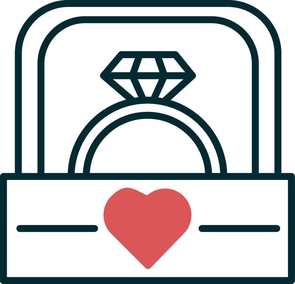 Wedding ring Vector Icon