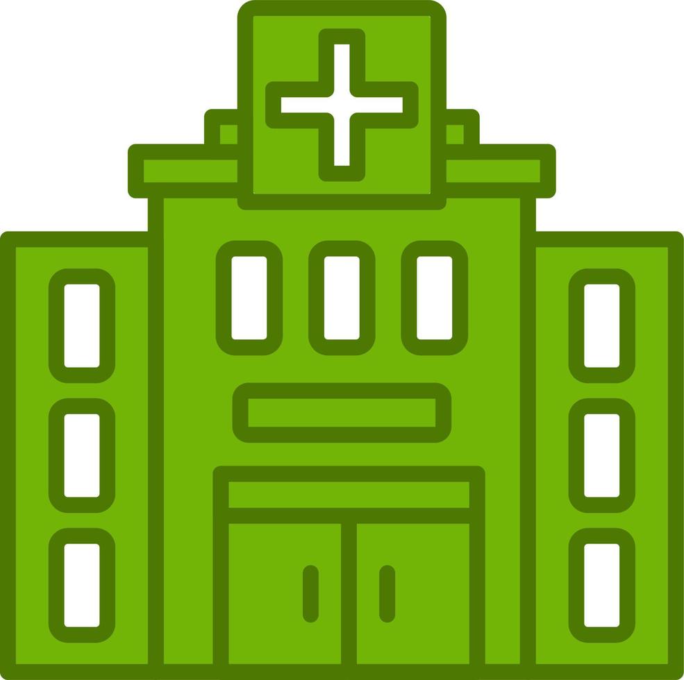 icono de vector de hospital