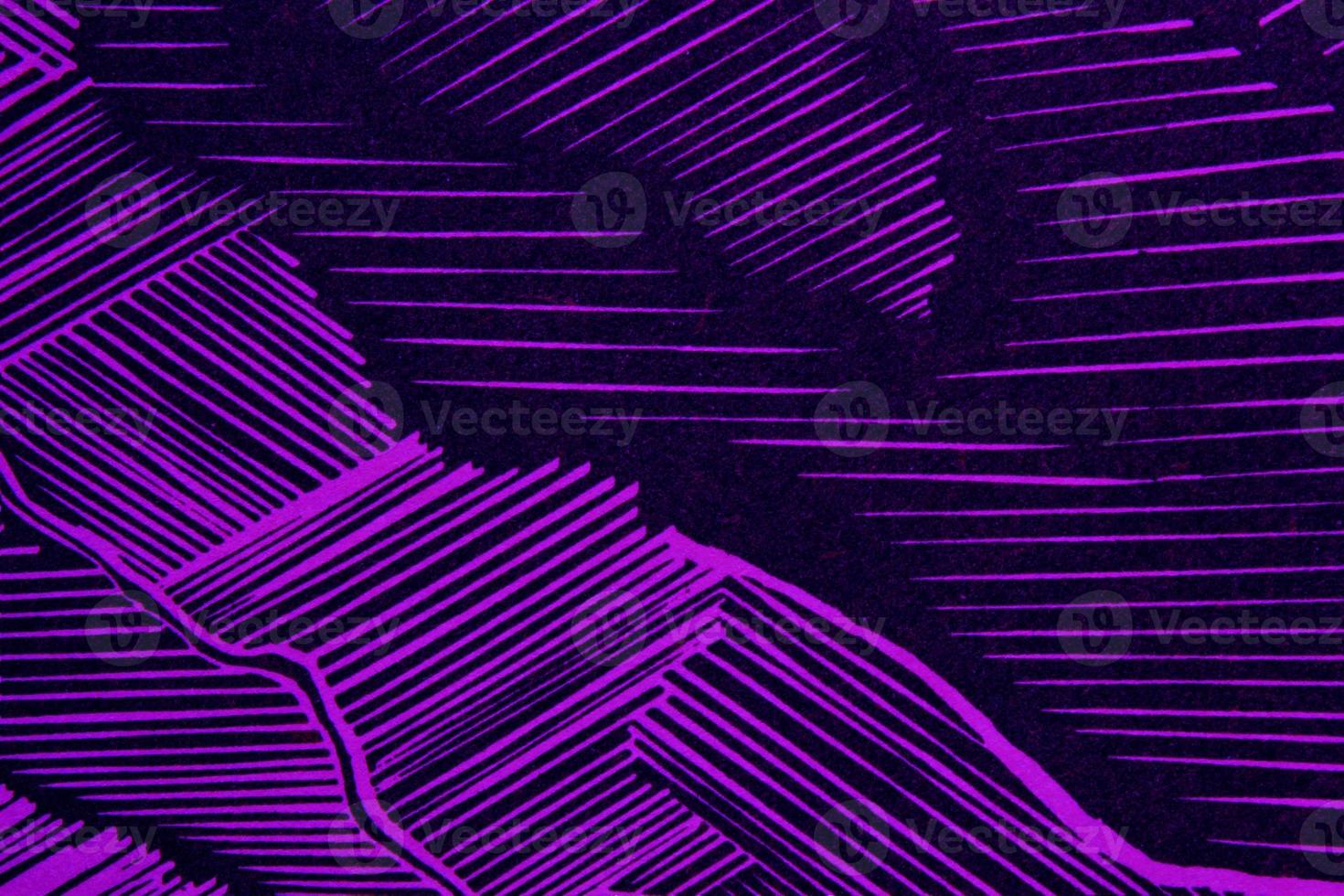 Abstract paper violet geometric asymmetrical texture striped surface lines background. Structure design cardboard shape backdrop. Decoration holiday interior concept. Flatlay, close-up, top view photo