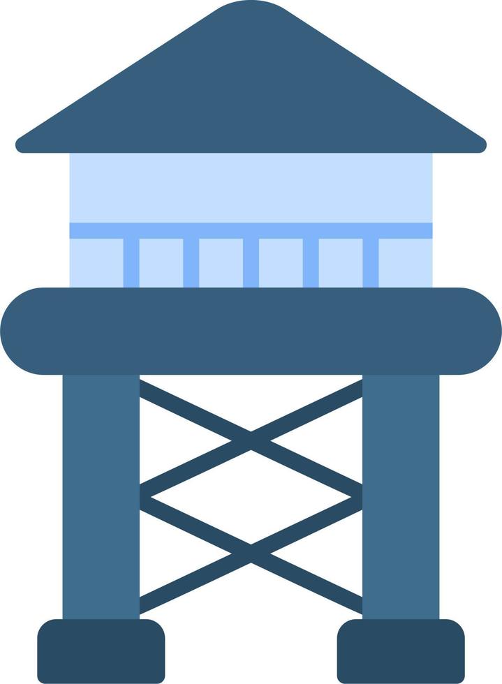 icono de vector de torre de agua