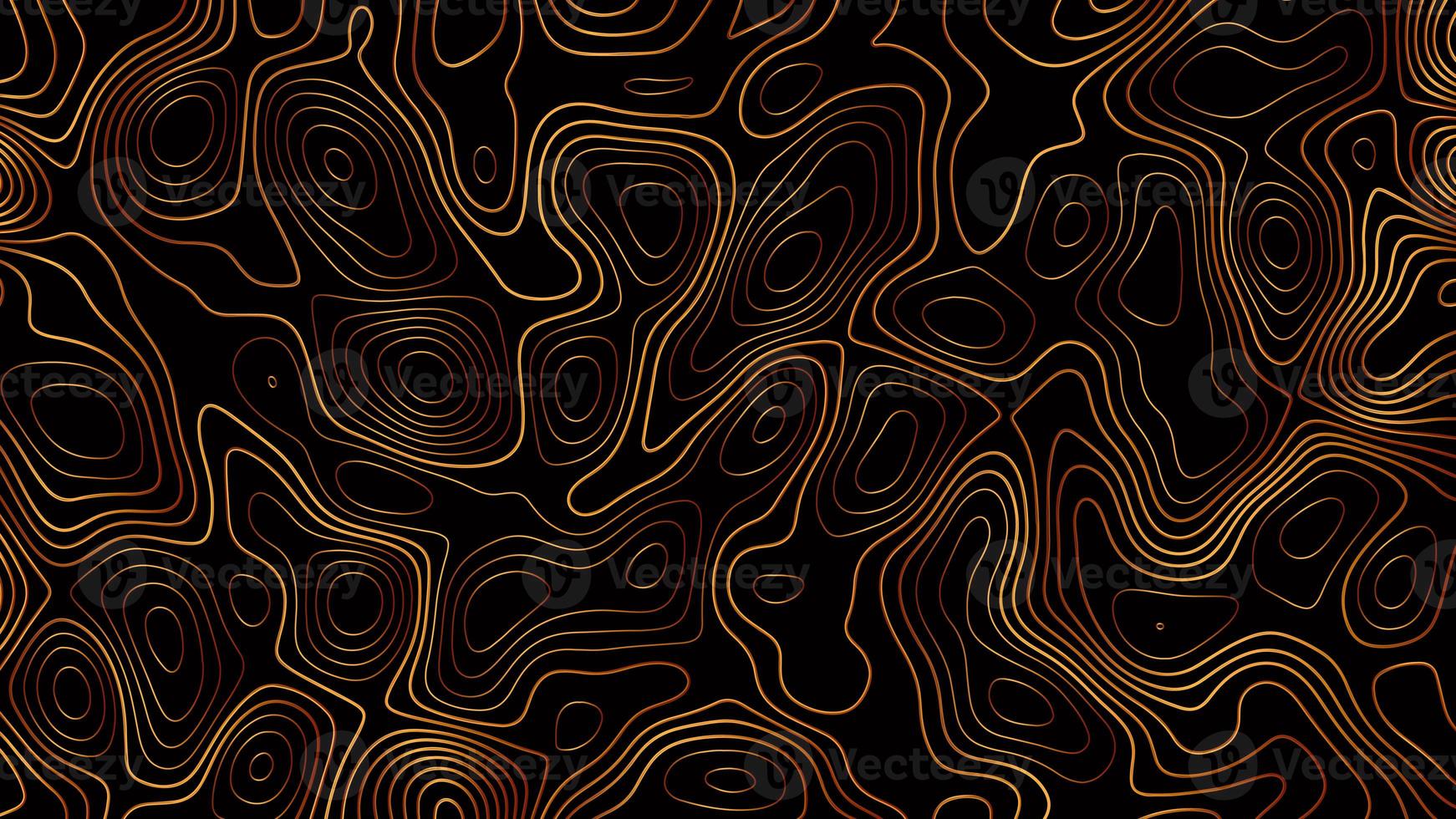 Topographic map. Abstract background with lines and circles. Red mountain contour lines. Topographic terrain. Red, yellow background with space grid Topographic background. photo