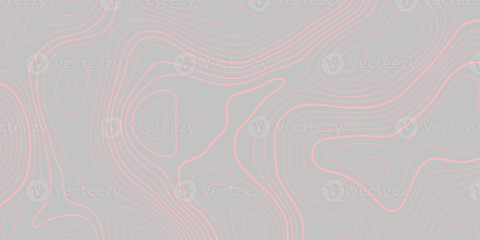 Topographic map. Abstract background with lines and circles. Red mountain contour lines. Topographic terrain. blurred Red black background with space grid Topographic background. photo