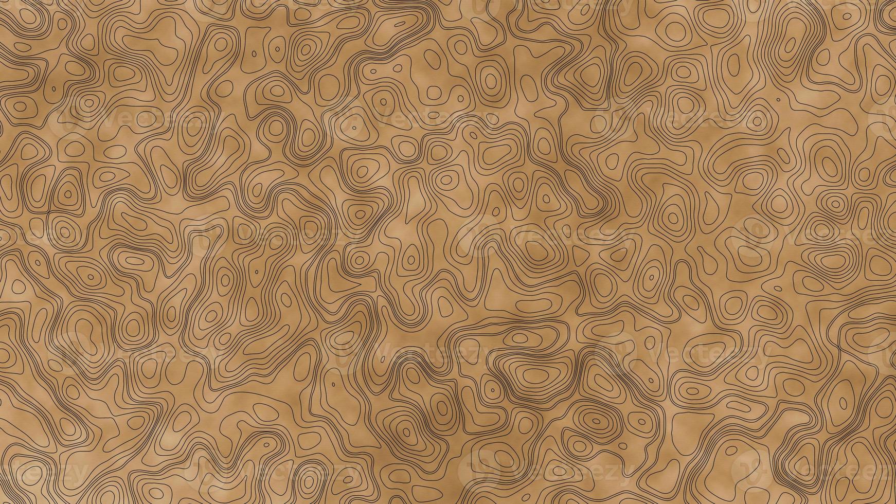 Abstract retro topographic map. Topographic background with aged paper effect. Old paper color and black background with grid topographic background. Geographic grid map with space for copy photo