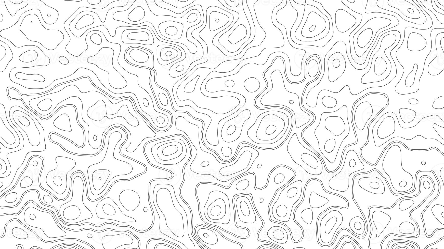 Topographic background and texture. abstraction with place for text. Topo backdrop lines, contour, geographic grid. Modern black and white topographic contours lines of mountains. Topography map art photo