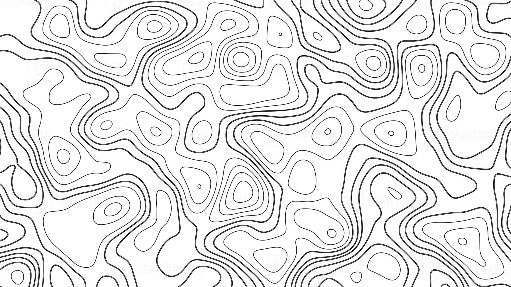 Topographic background and texture. abstraction with place for text. Topo backdrop lines, contour, geographic grid. Modern black and white topographic contours lines of mountains. Topography map art photo