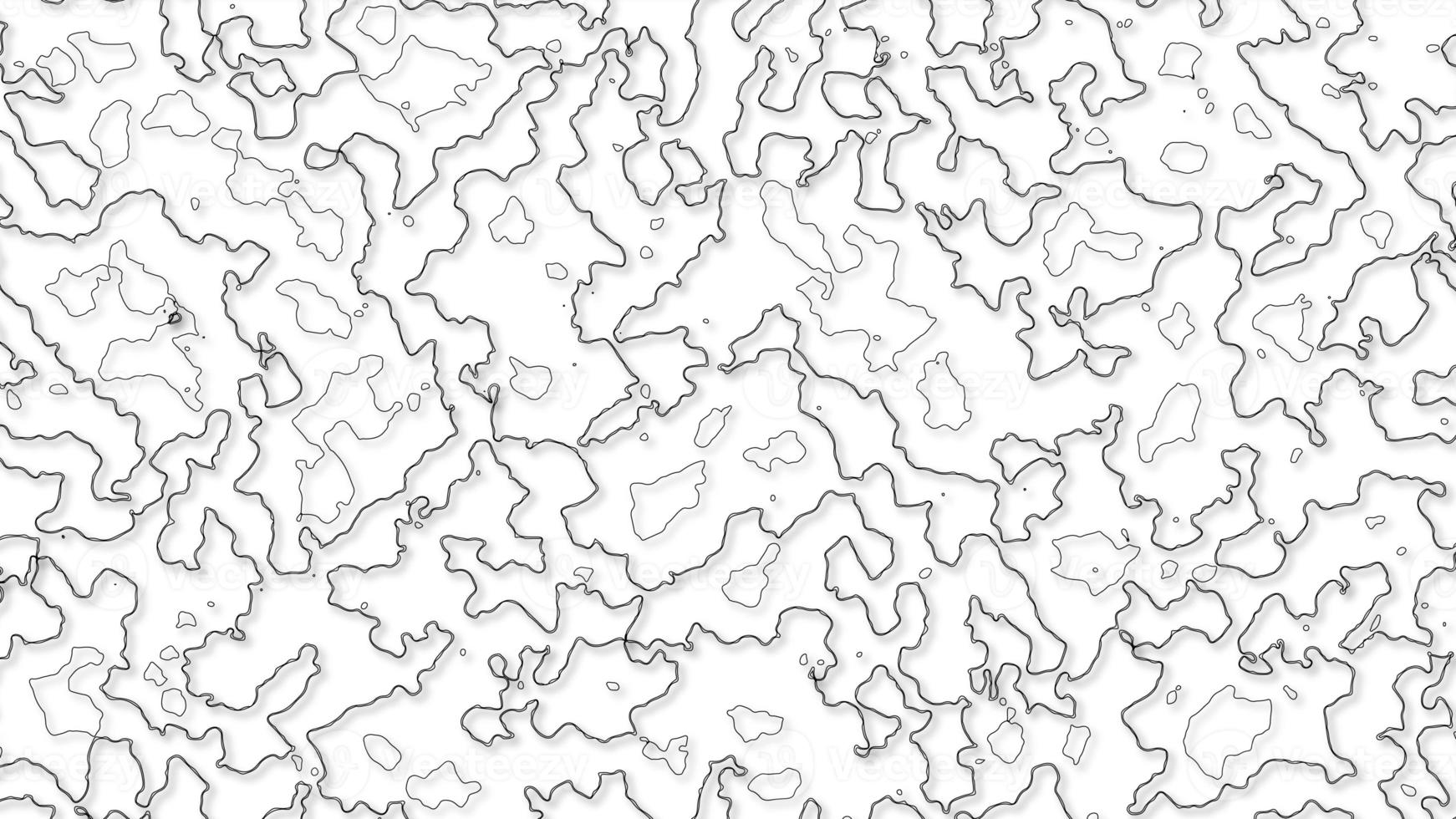 Topographic background and texture. abstraction with place for text. Topo backdrop lines, contour, geographic grid. Modern black and white topographic contours lines of mountains. Topography map art photo