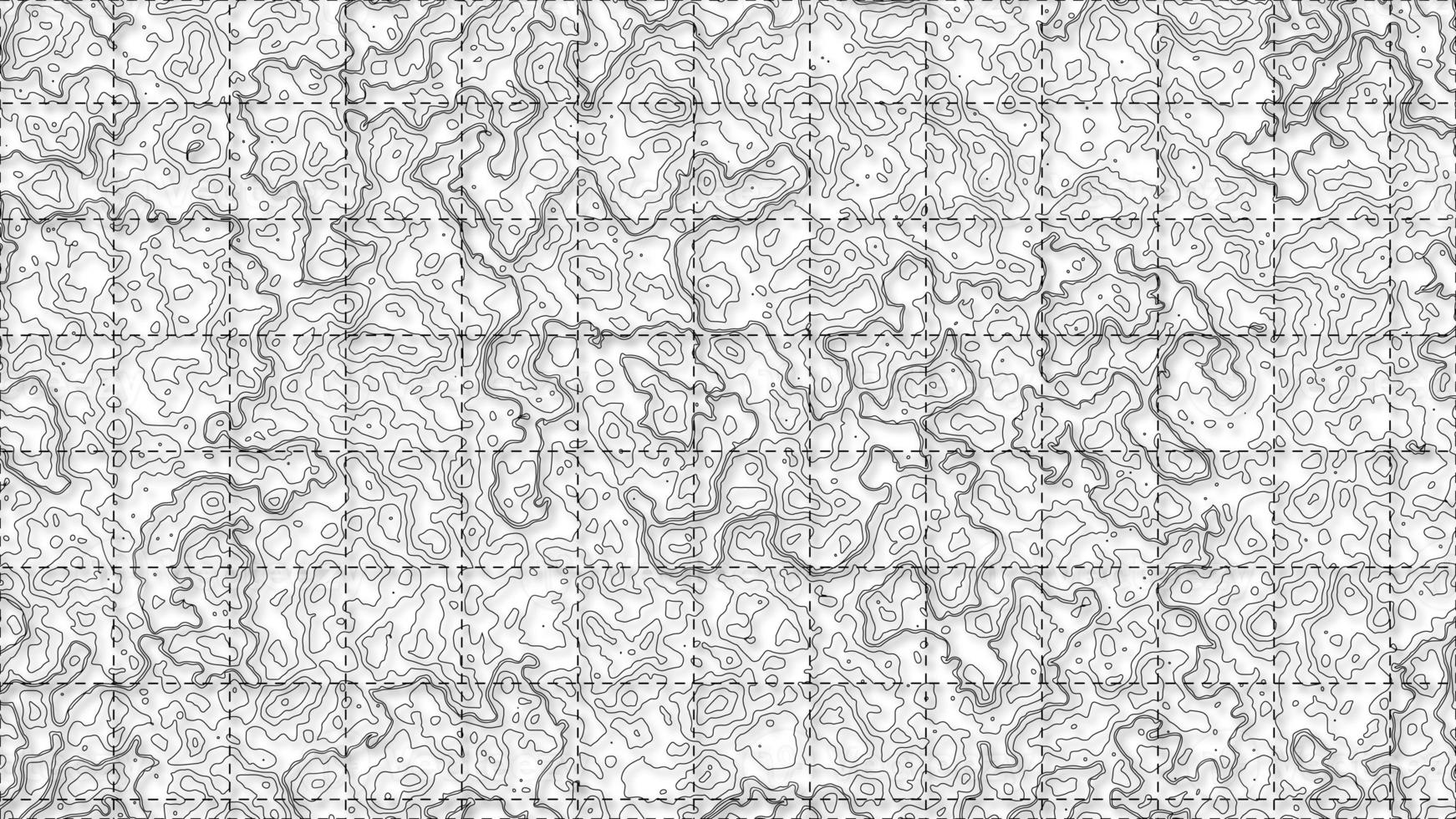 Abstract blank detailed topographic contour map subtle white background. Geographic topographic map grid. Line map with elevation. Topographic cartography. Topographic map. Topographic Relief. photo