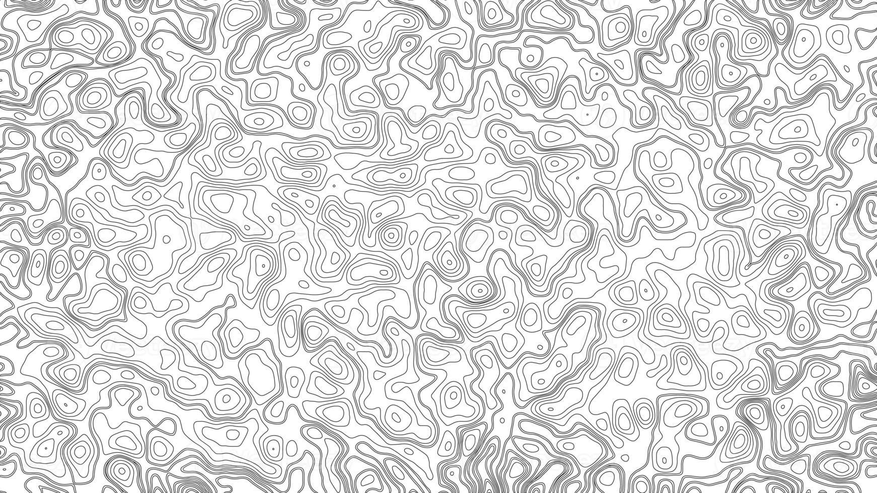 Abstract blank detailed topographic contour map subtle white background. Geographic topographic map grid. Line map with elevation. Topographic cartography. Topographic map. Topographic Relief. photo