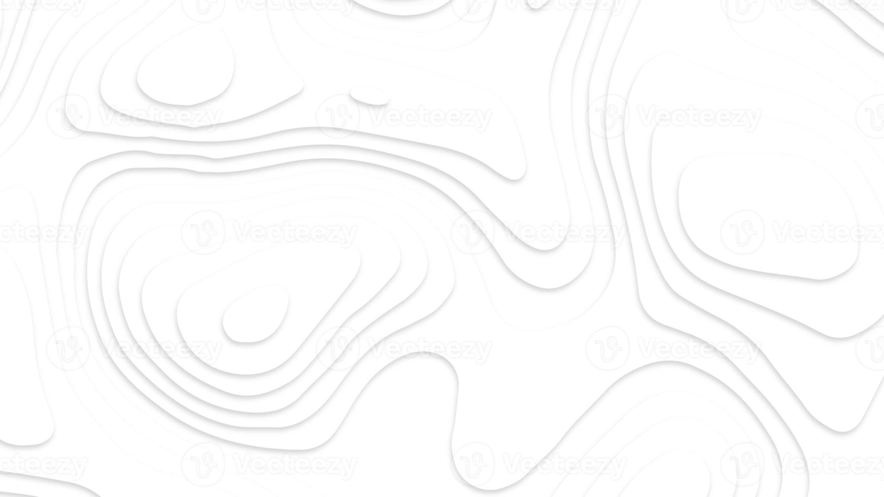 Paper cut art background texture. Wave paper cut. Map line of topography. Cartography concept background. Geometric layered curve line, white design. photo