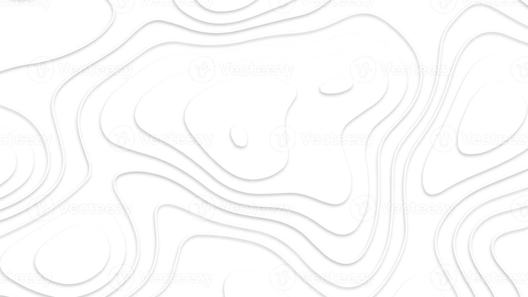 Paper cut art background texture. Wave paper cut. Map line of topography. Cartography concept background. Geometric layered curve line, white design. photo