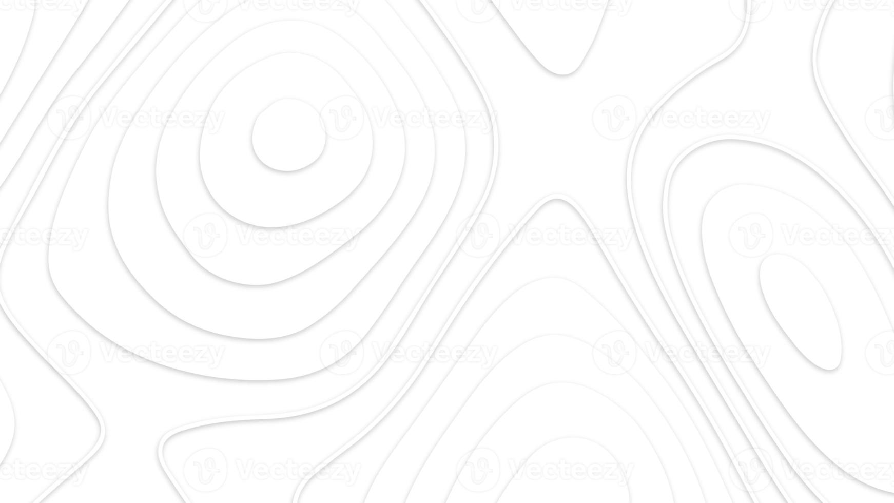 Paper cut art background texture. Wave paper cut. Map line of topography. Cartography concept background. Geometric layered curve line, white design. photo