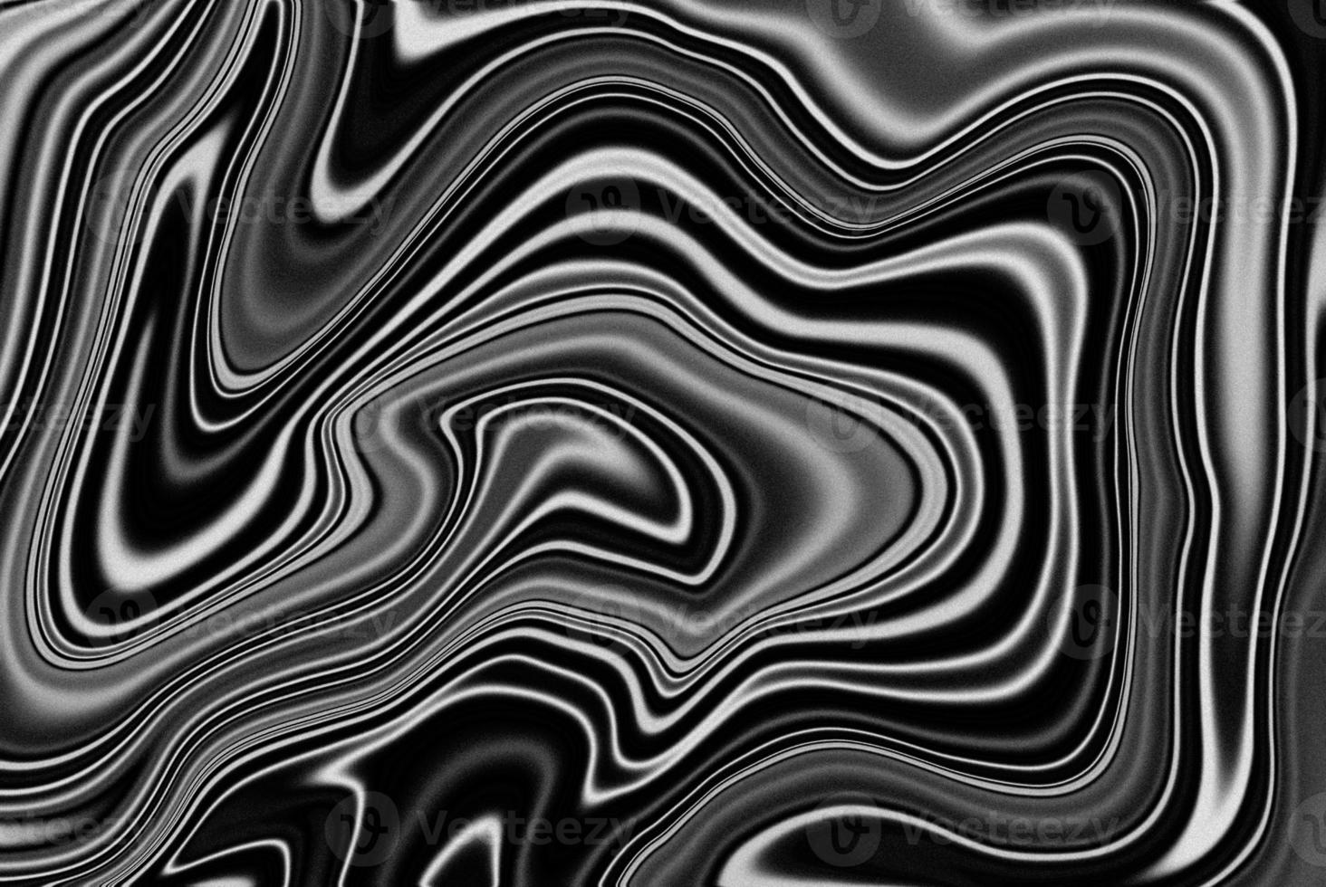 línea de curva líquida abstracta que fluye en gris plateado negro metálico. patrón brillante texturas de fondo frescas. hermoso dibujo con los divorcios y lineas onduladas en tonos grises. hermoso marmoleado. foto
