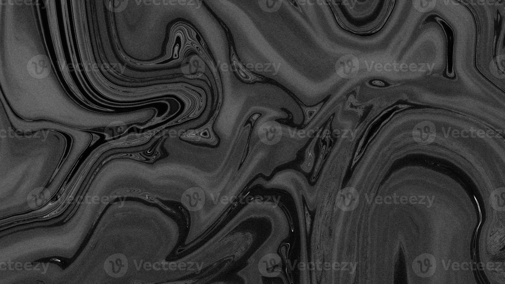 Abstract flowing liquid curve line in grey silver black metallic. Glossy pattern cool background textures. Beautiful drawing with the divorces and wavy lines in gray tones. Beautiful Marbling. photo