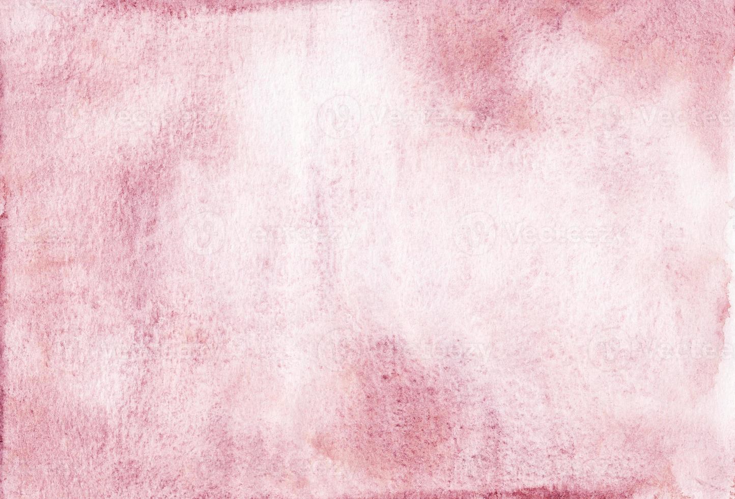 Watercolor old pink background texture. Rough watercolour backdrop, hand painted photo