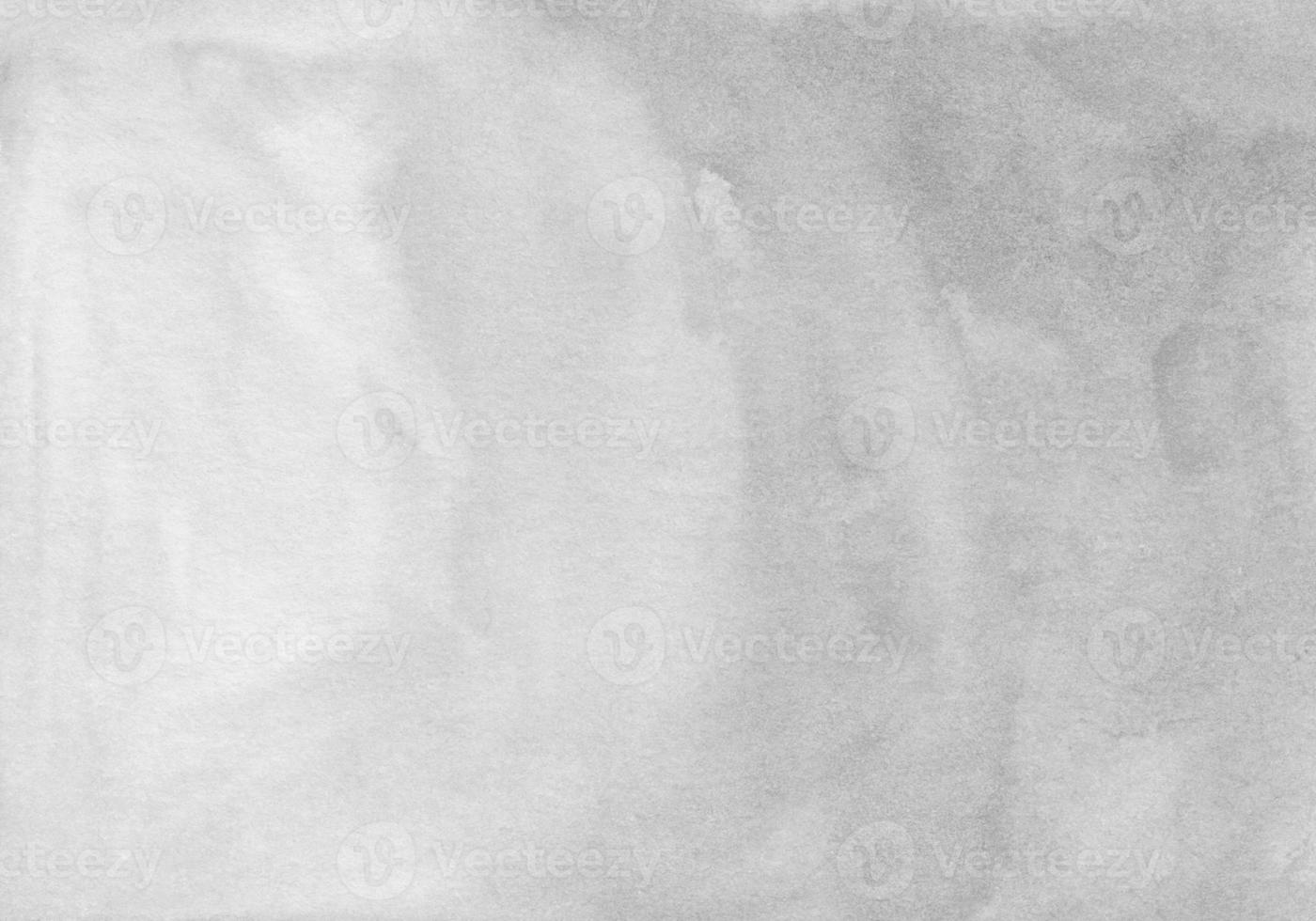 Watercolor light gray gradient background texture. Black and white watercolour backdrop. Grey stains on paper. photo