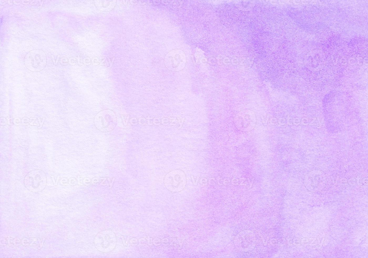 Watercolor light purple ombre background texture. Aquarelle abstract pastel lavender gradient backdrop. photo