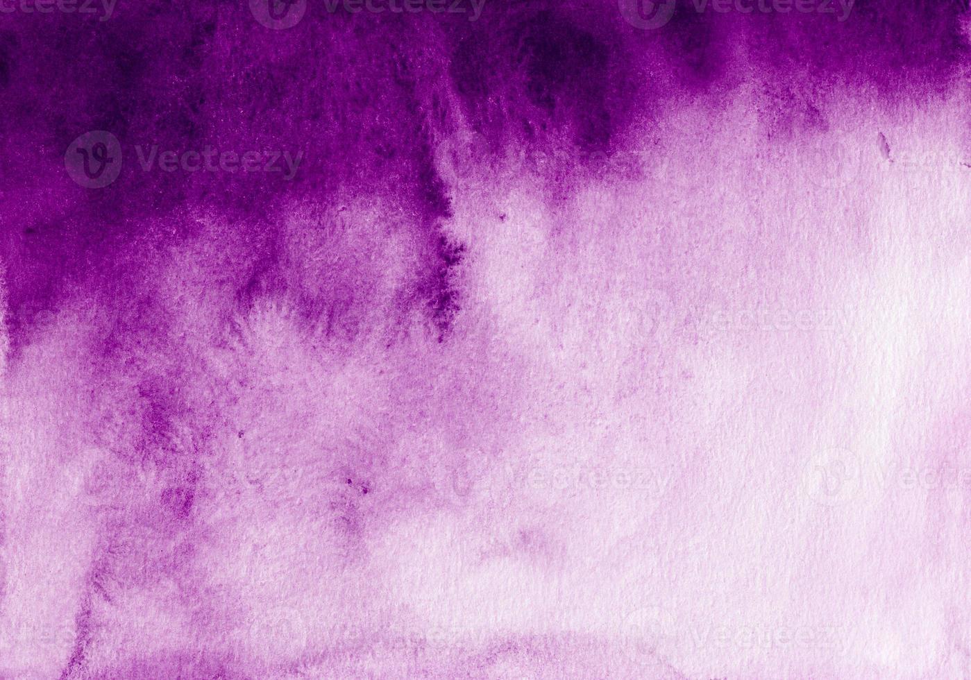 Watercolor purple and white gradient background. photo