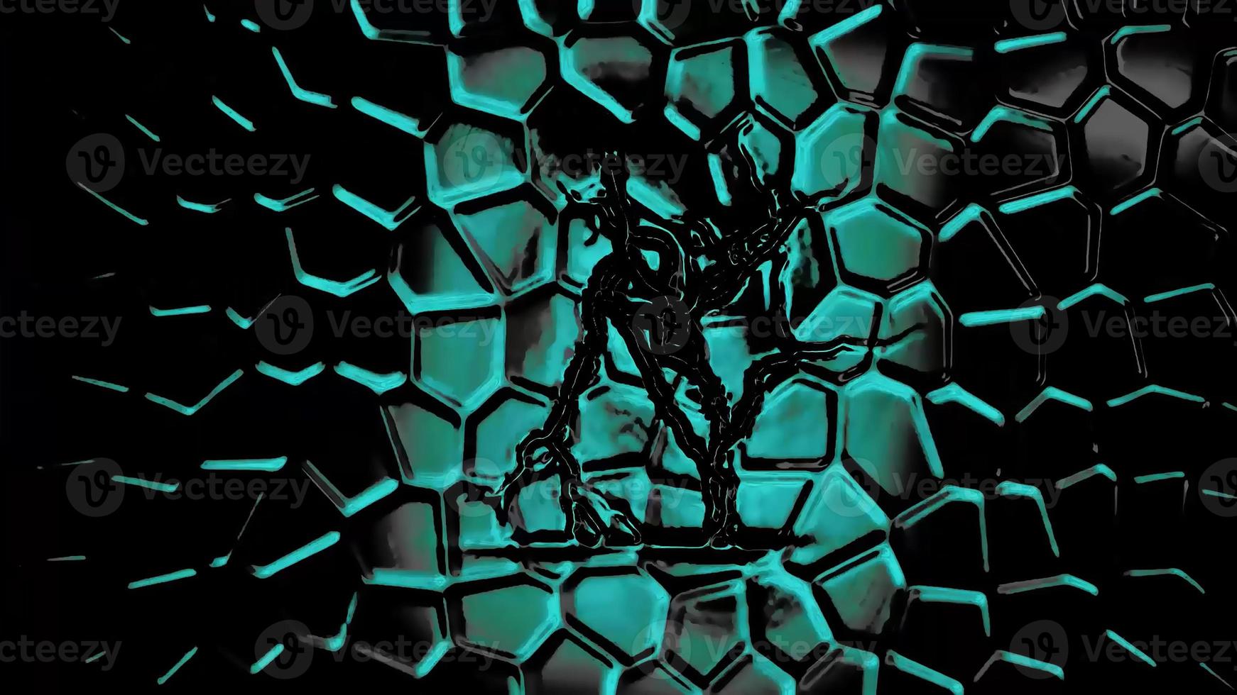 Abstract Split Cracked Surface Background Digital Rendering photo