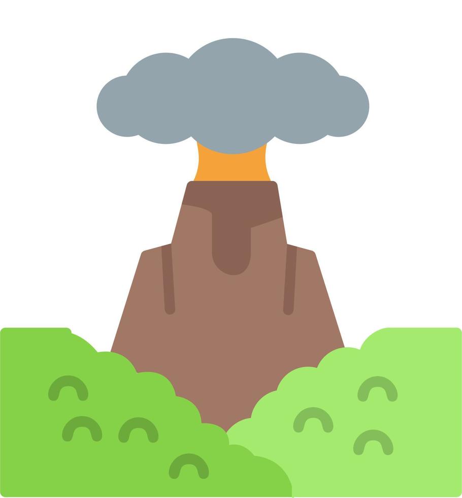 icono de vector de volcán