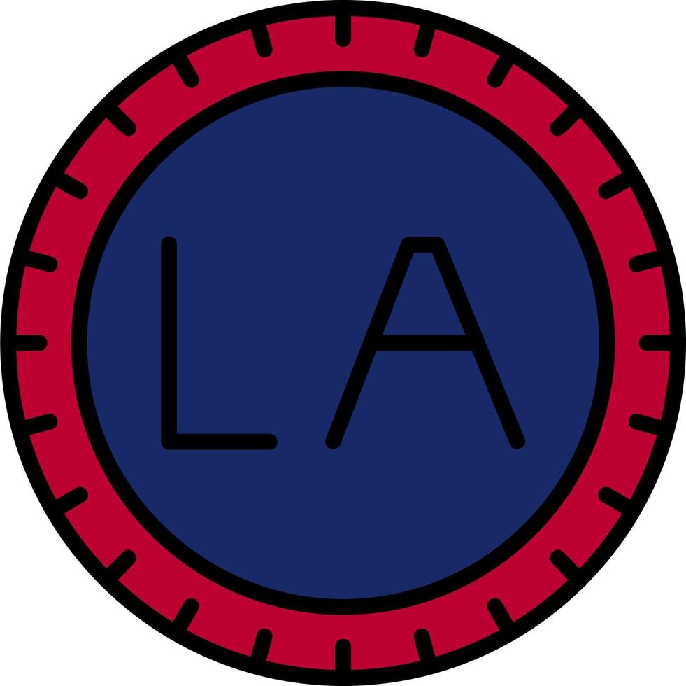 Laos marcar código vector icono