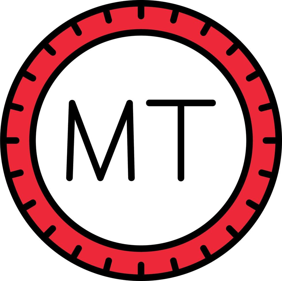 Malta marcar código vector icono