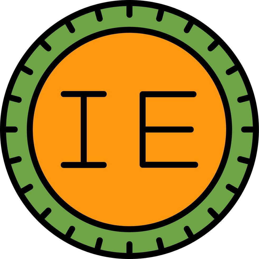 Ireland Dial code Vector Icon