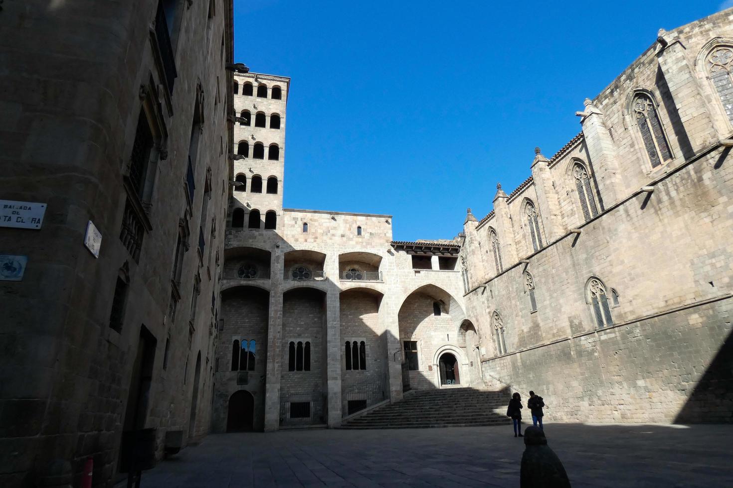 Gothic quarter of the city of Barcelona photo