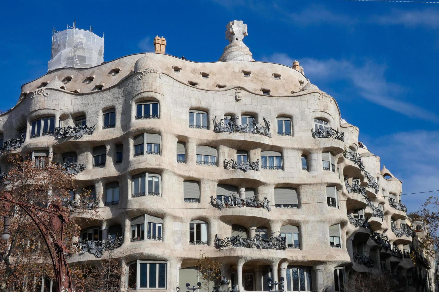 Pedrera building in the city of Barcelona photo