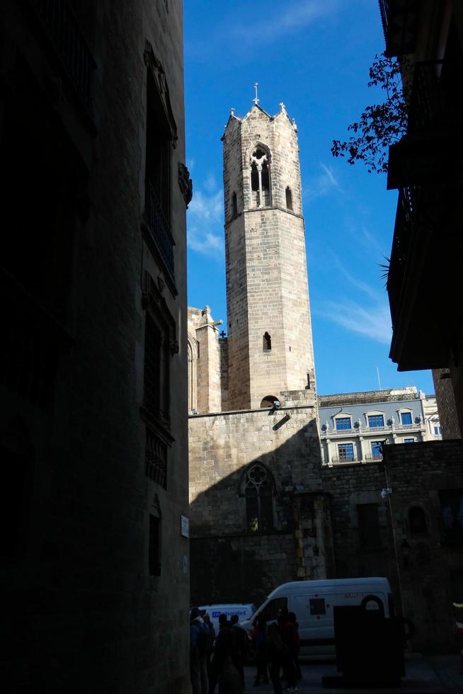 Gothic quarter of the city of Barcelona photo