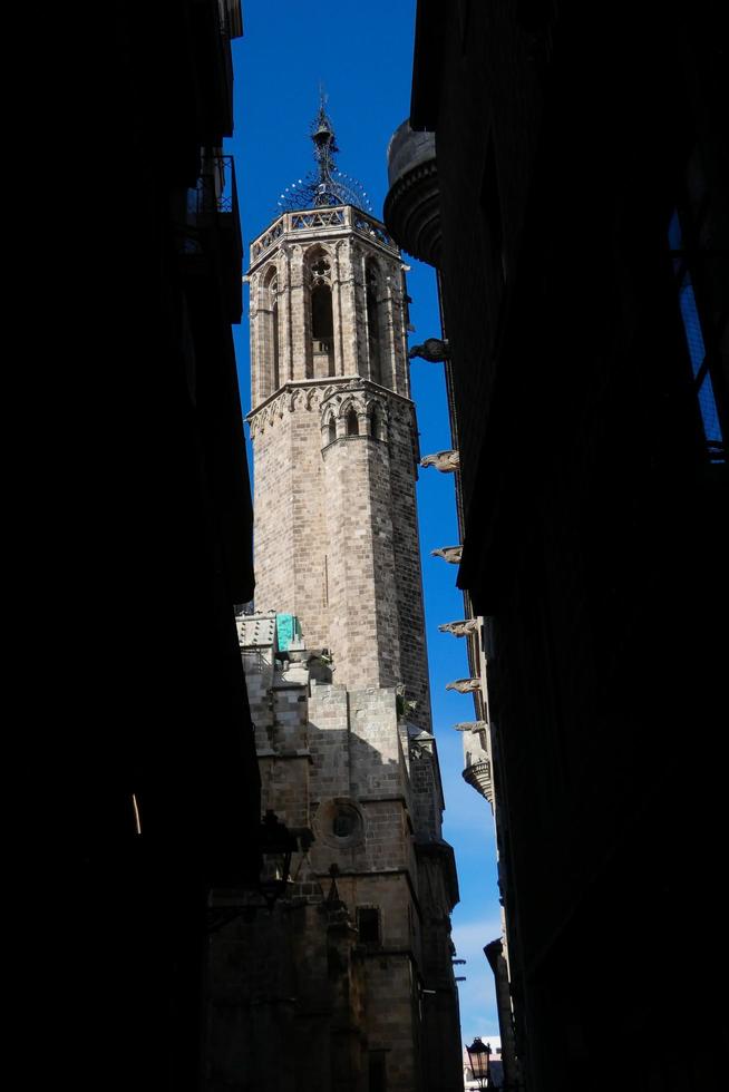 Gothic quarter of the city of Barcelona photo