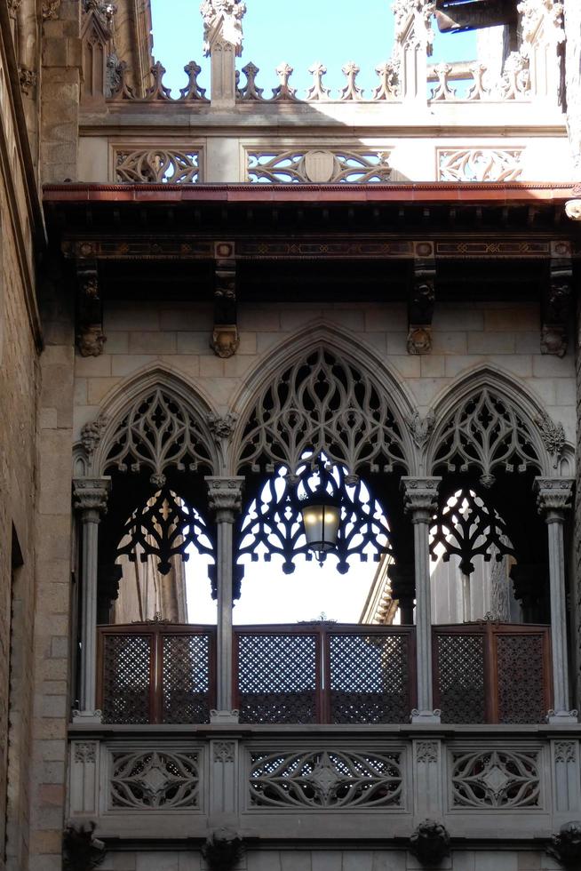 Gothic quarter of the city of Barcelona photo