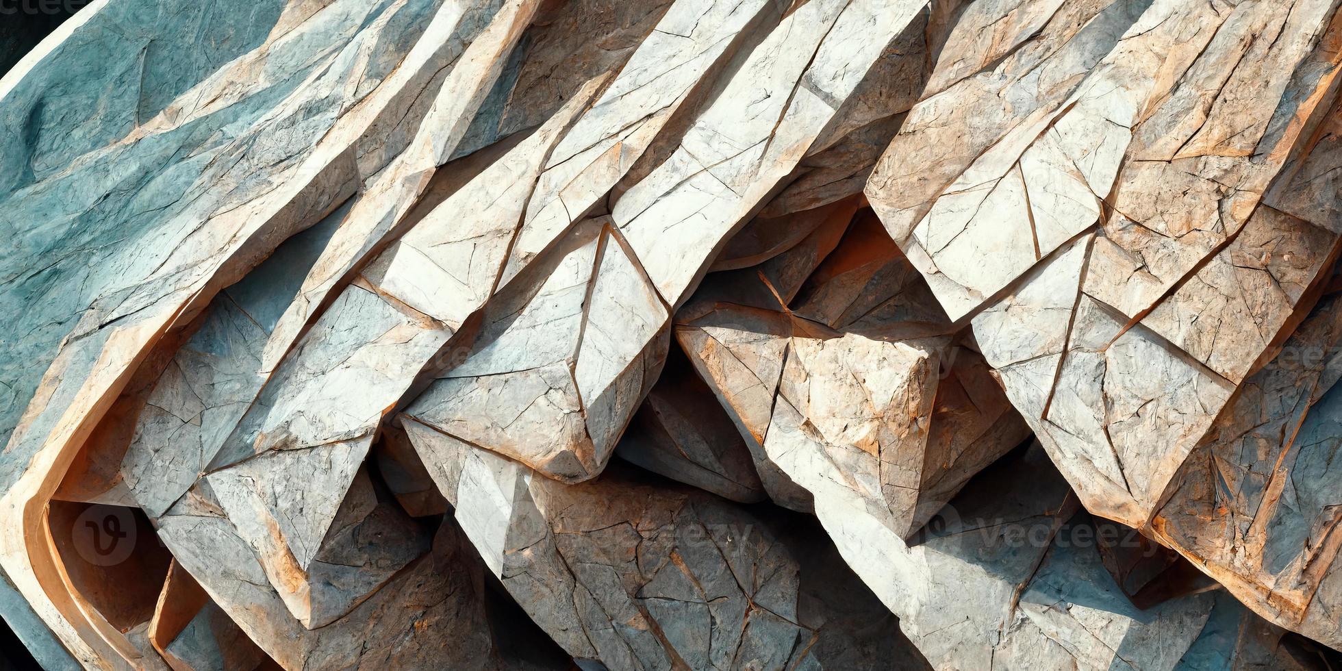 Folded geometry abstract render illustration design photo