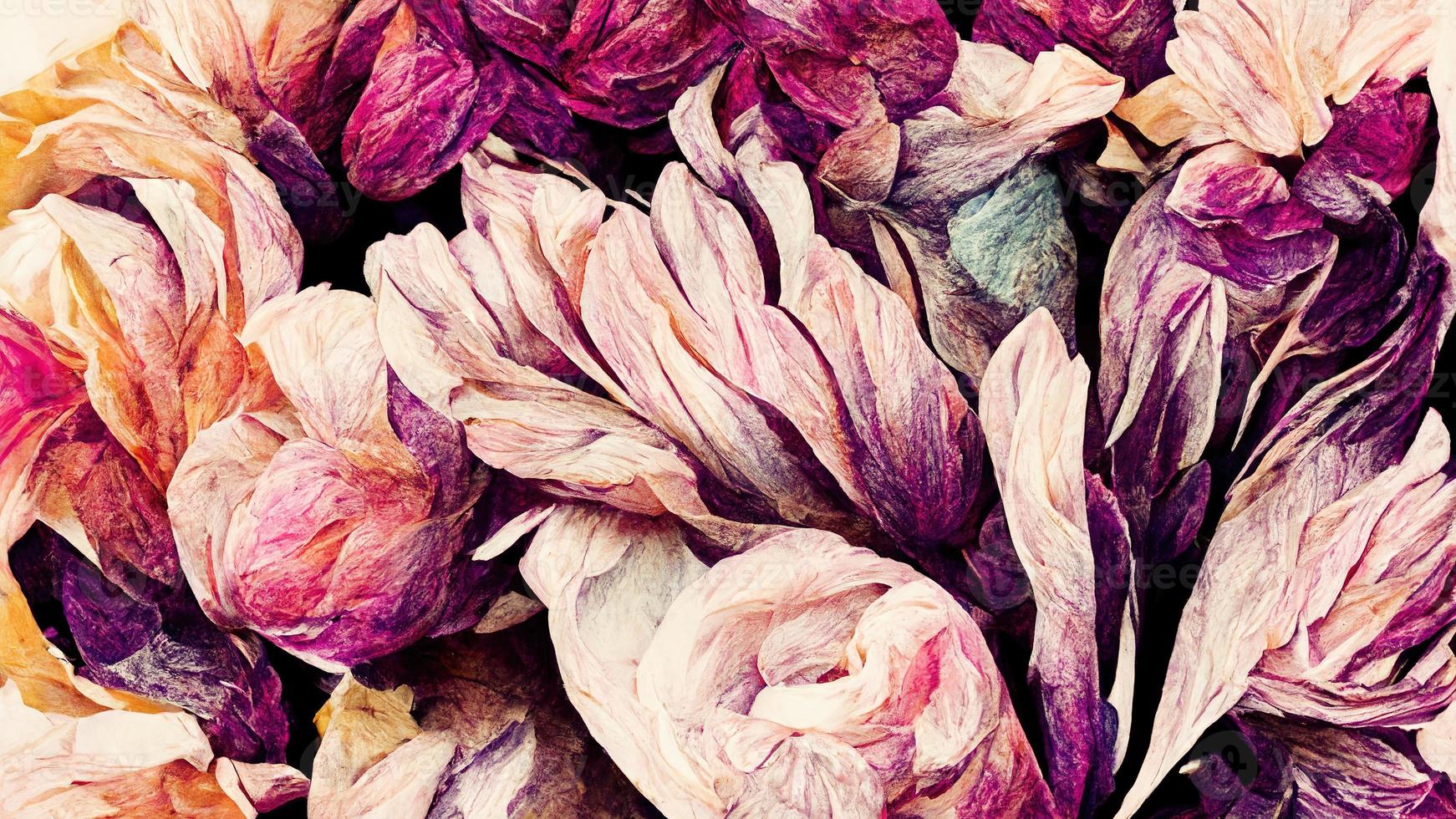 abstract flowers. Abstract illustration art photo
