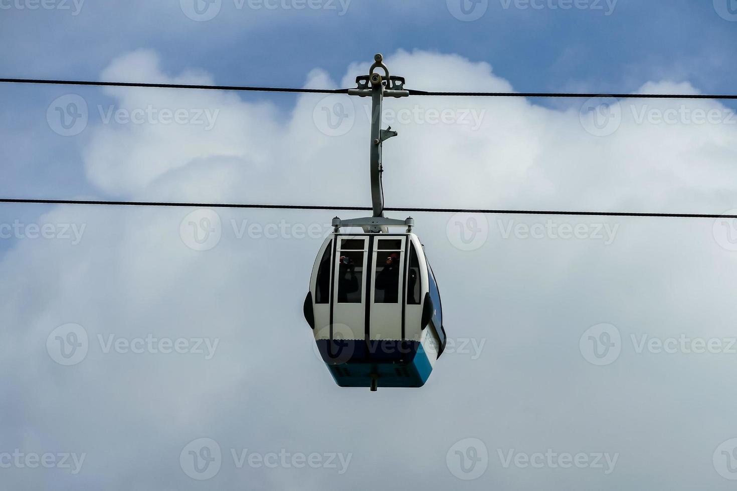 Hanging cable car photo