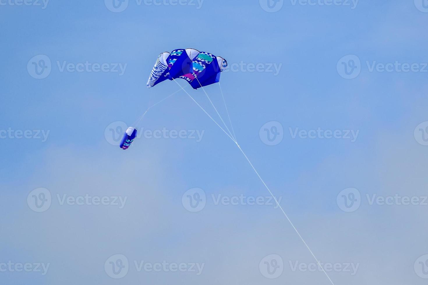 Colorful flying kite photo