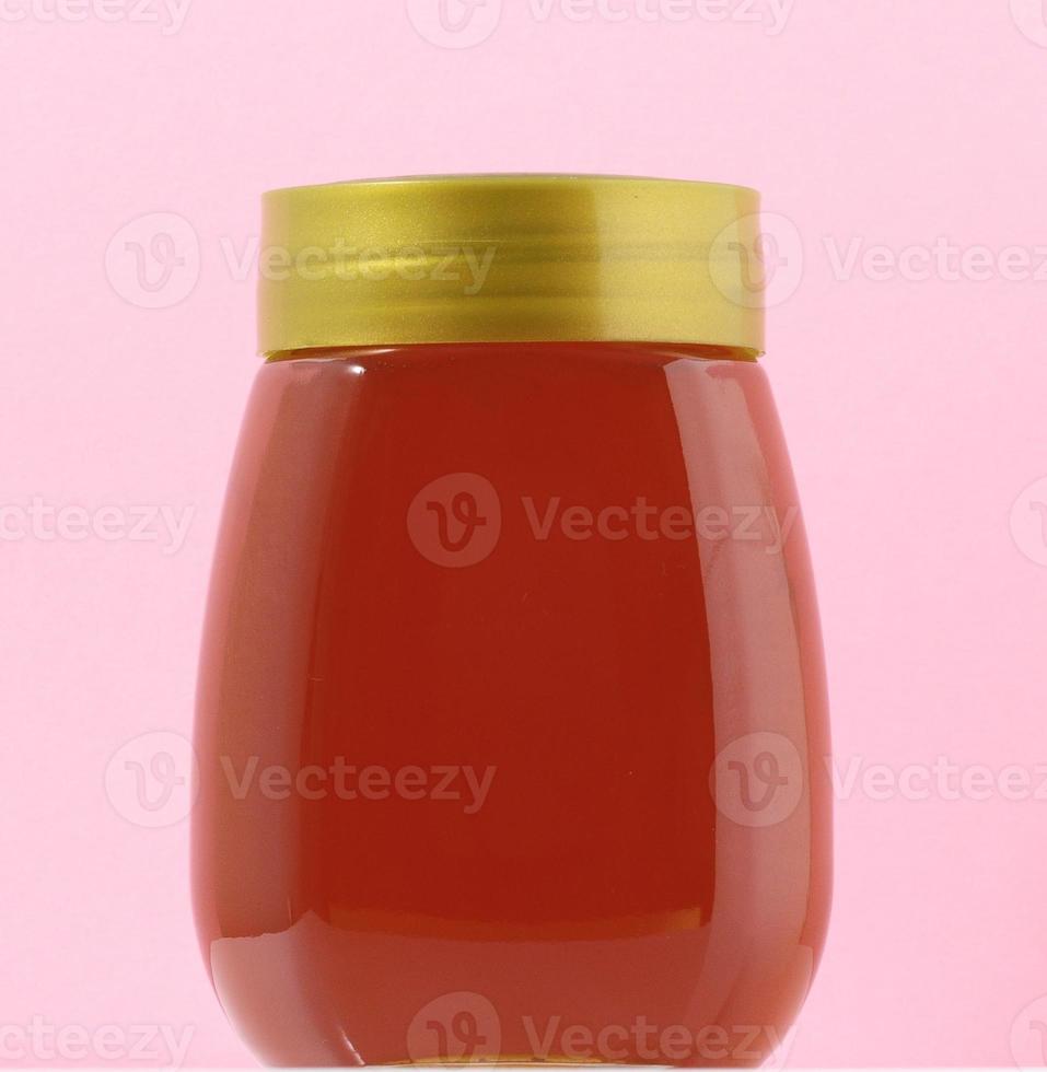 Jar of honey photo