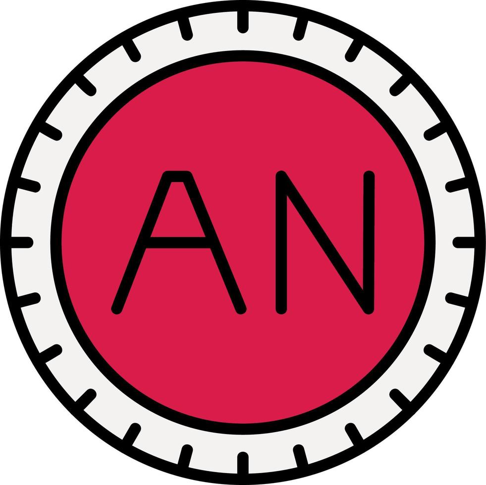 Netherlands Antilles Dial code Vector Icon
