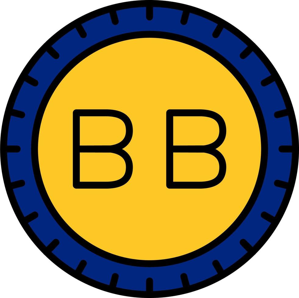 barbados marcar código vector icono