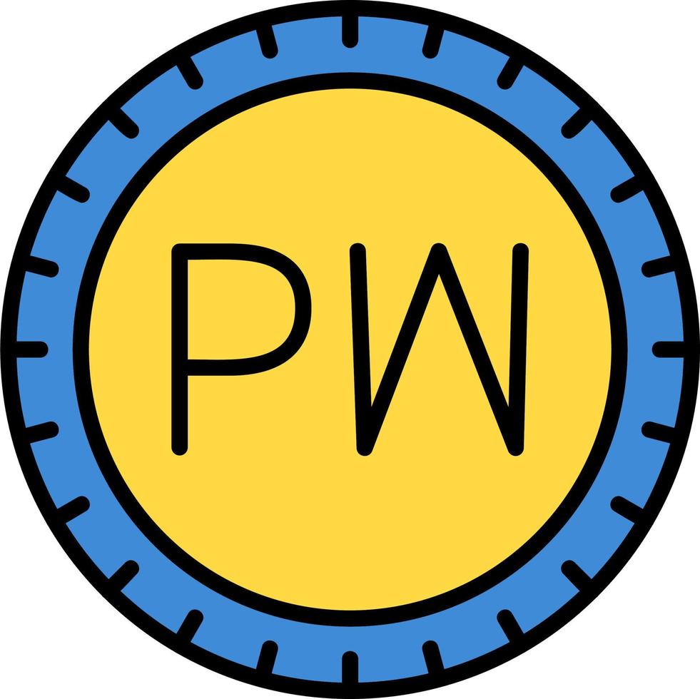 Palau Dial code Vector Icon