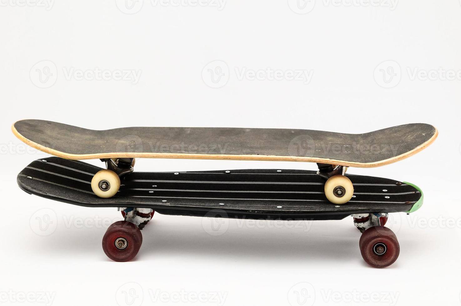 Skateboards on light background photo