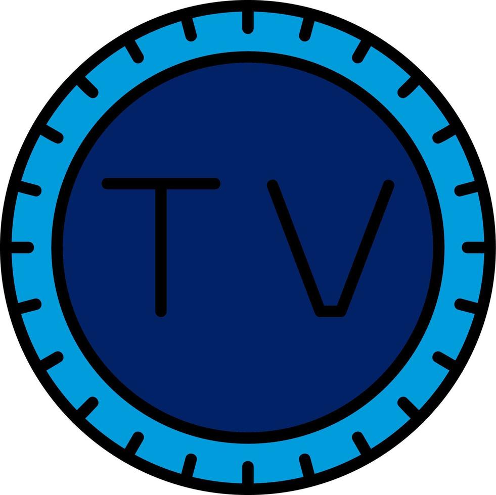 Tuvalu Dial code Vector Icon