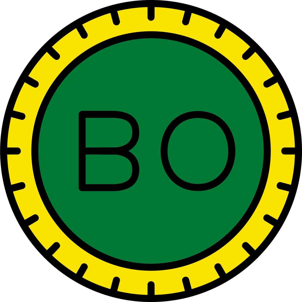 bolivia marcar código vector icono