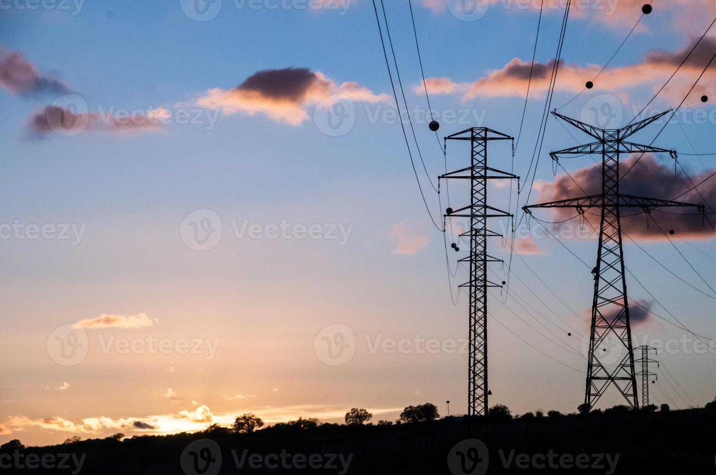 Electricity power pylon photo