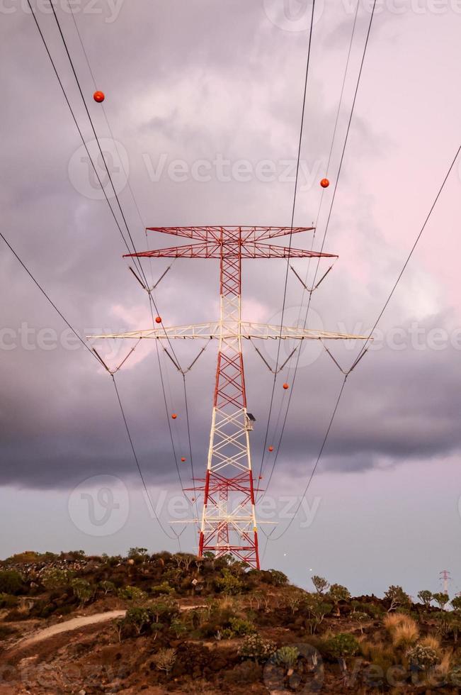 torre de energía eléctrica foto