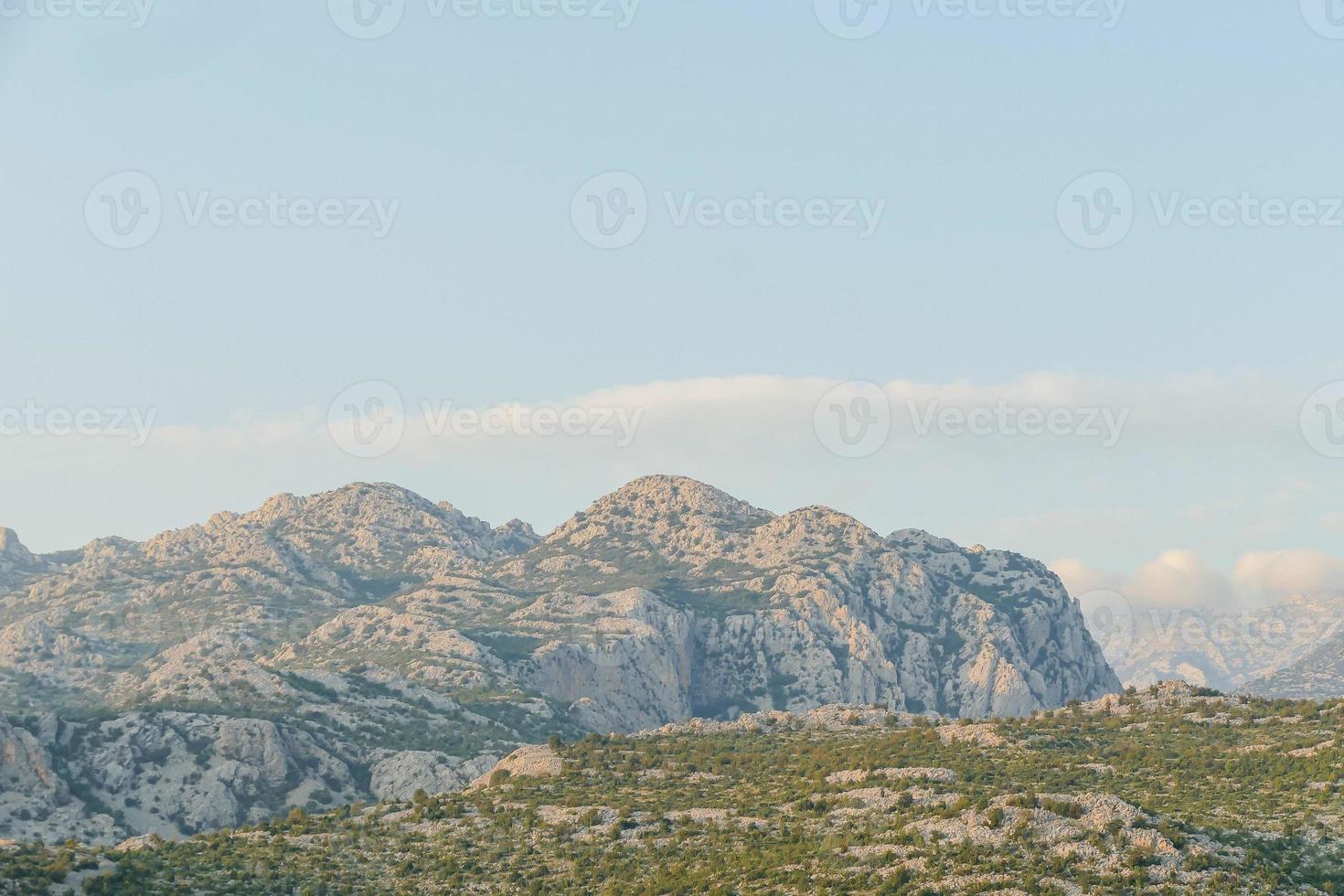 Scenic mountain landscape photo