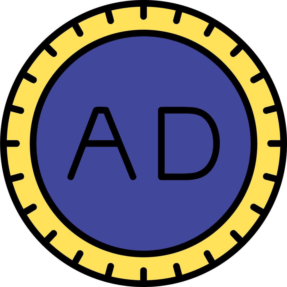 Andorra Dial code Vector Icon